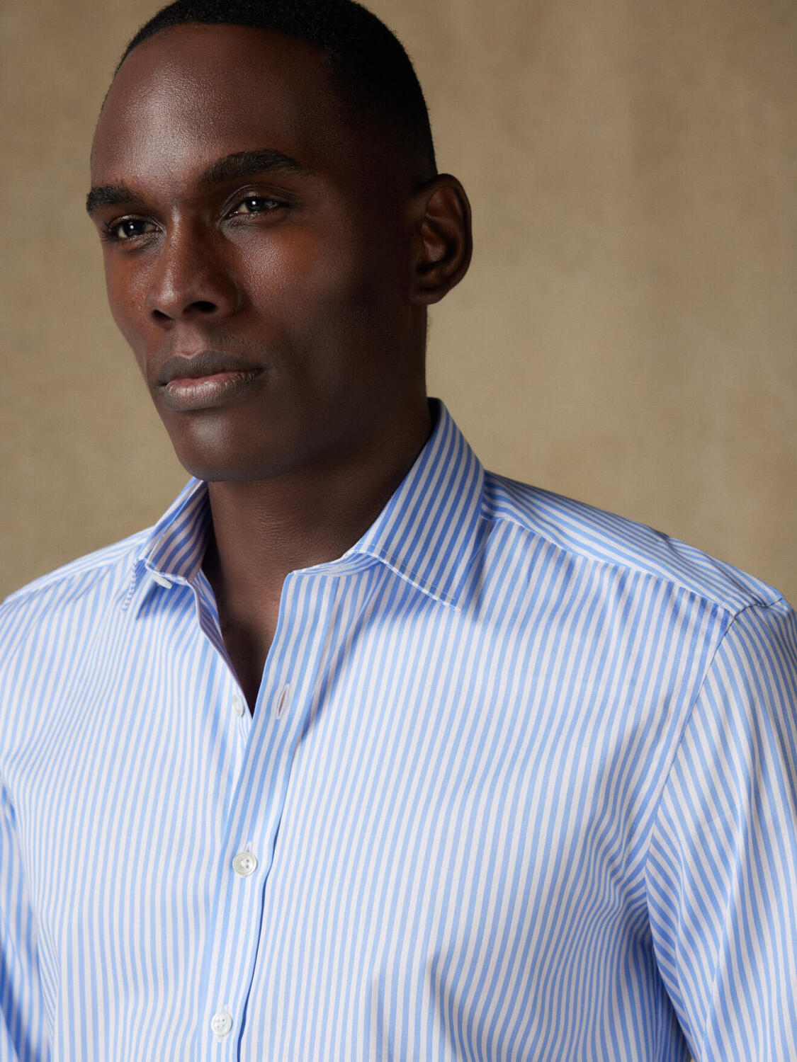 Camicia Norm a righe celesti