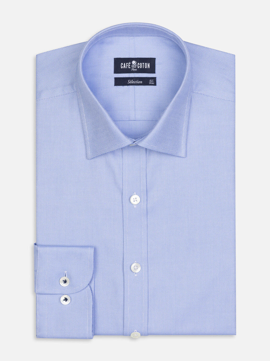 Chemise en oxford royal ciel