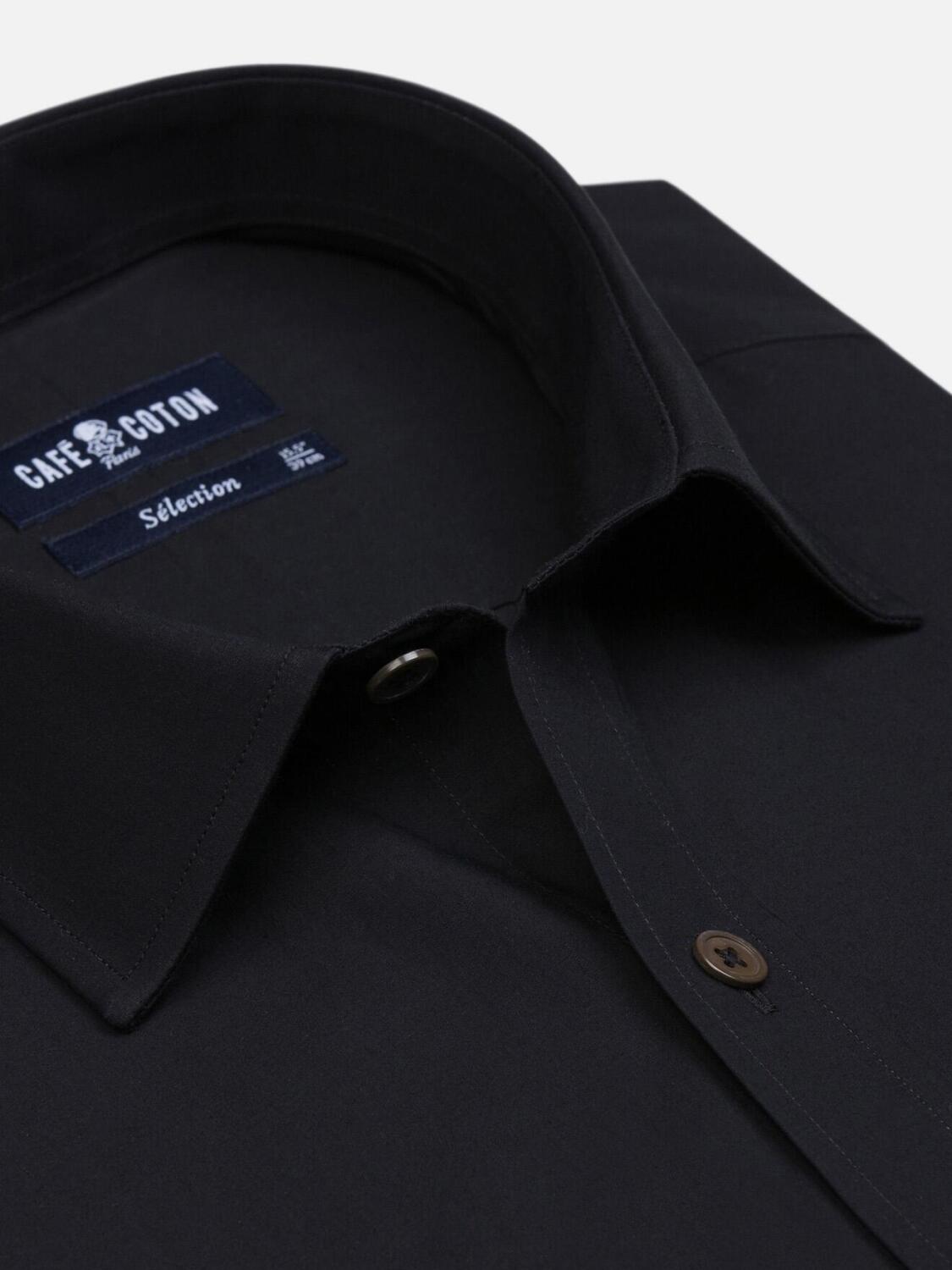 Camicia in popeline nero