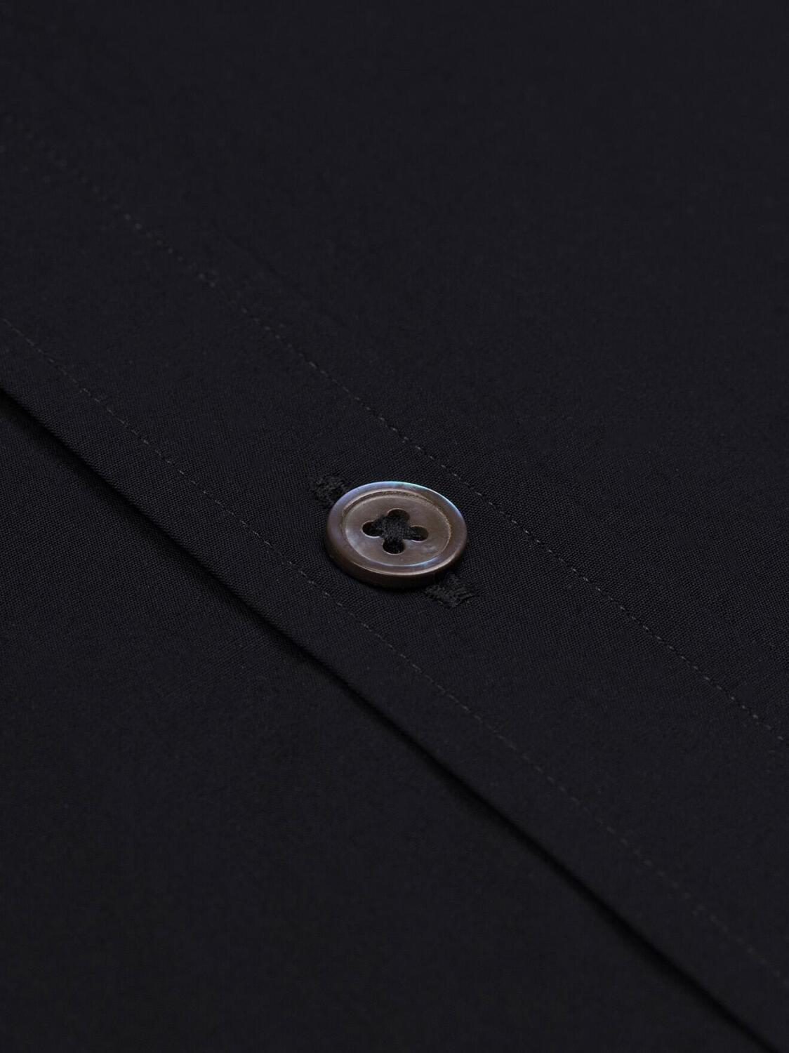 Camicia in popeline nero