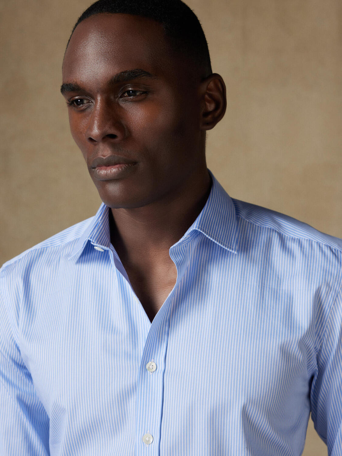 Chemise Samy à rayures ciel