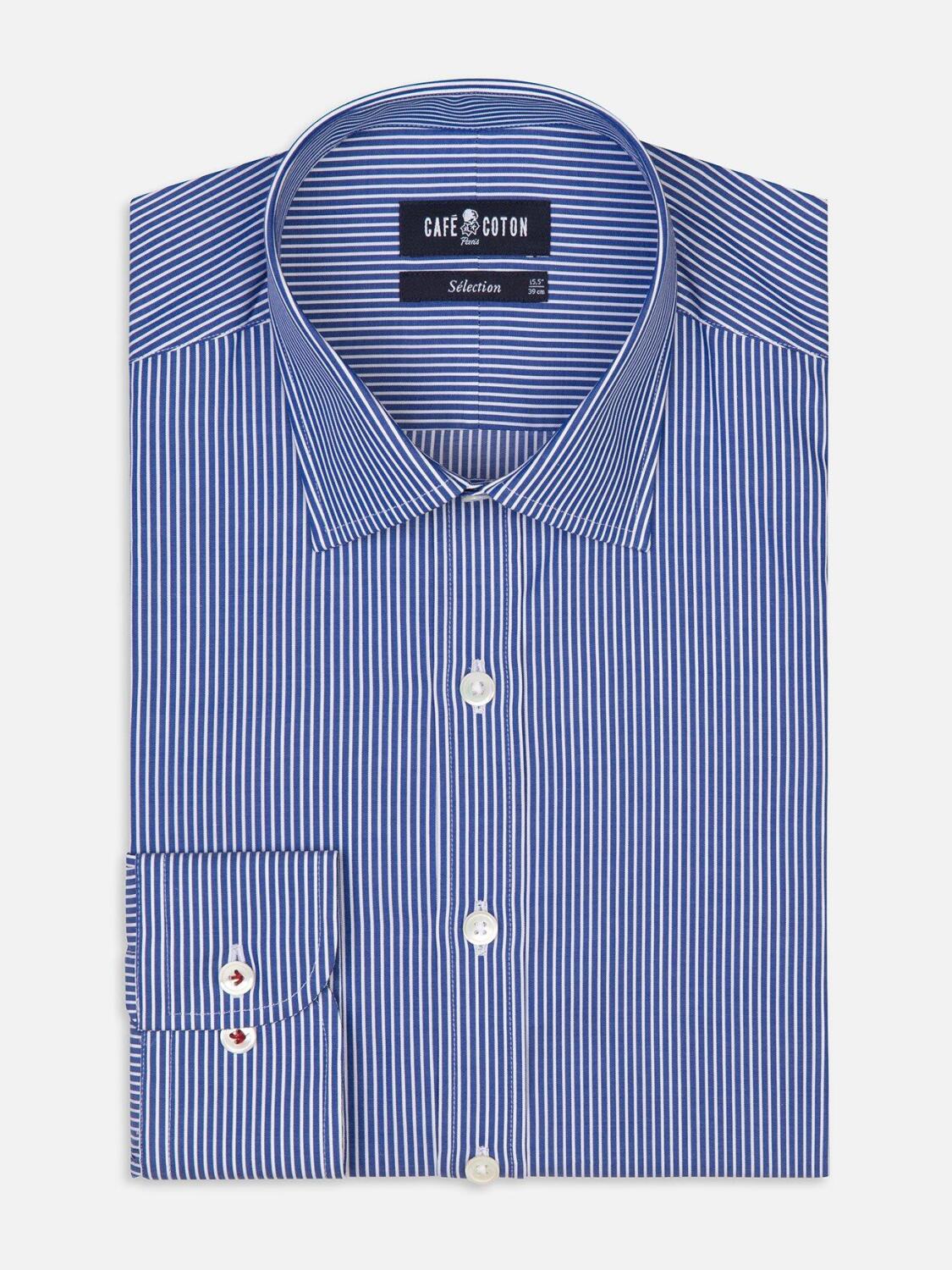 Samy navy blue striped shirt