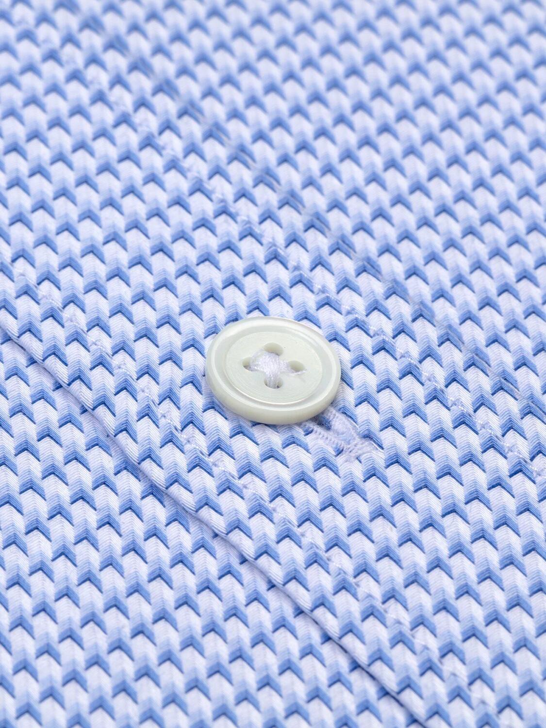 Chemise cintrée Alano en twilll royal ciel