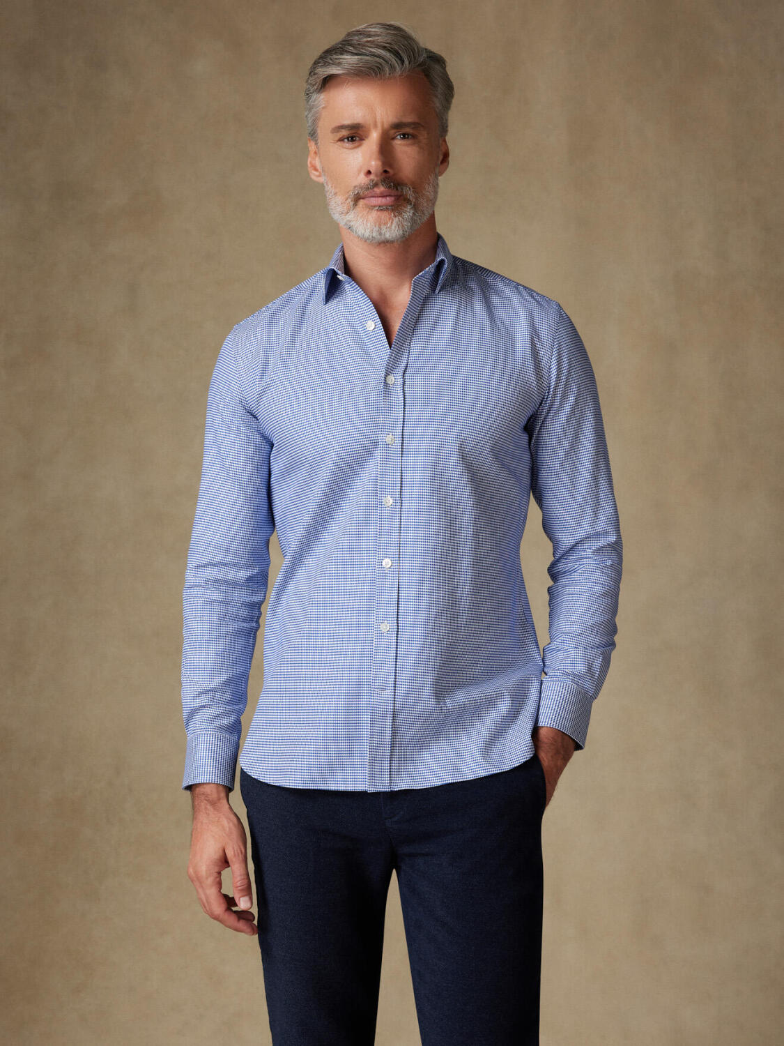 Benjhy navy slim fit shirt