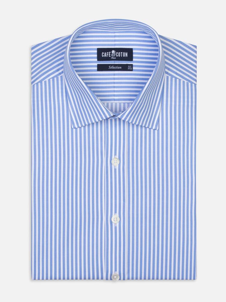 Sky thin stripes twill Slim fit shirt