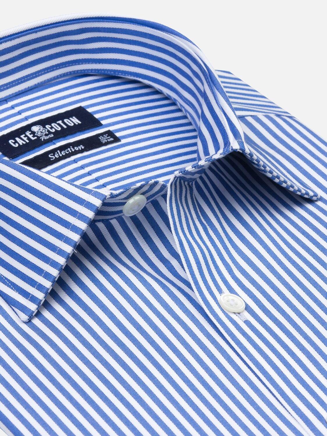 Chemise cintr&eacute;e Kendall &agrave; rayures bleues