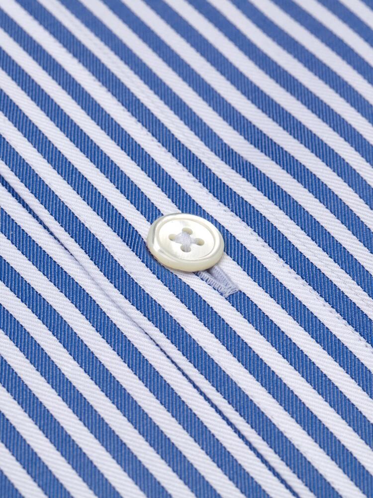 Blue thin stripes twill Slim fit shirt