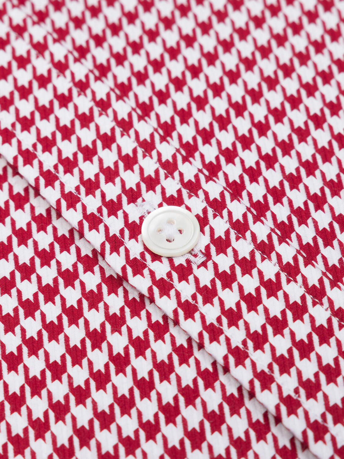 Manfred rood geruit Slim fit overhemd