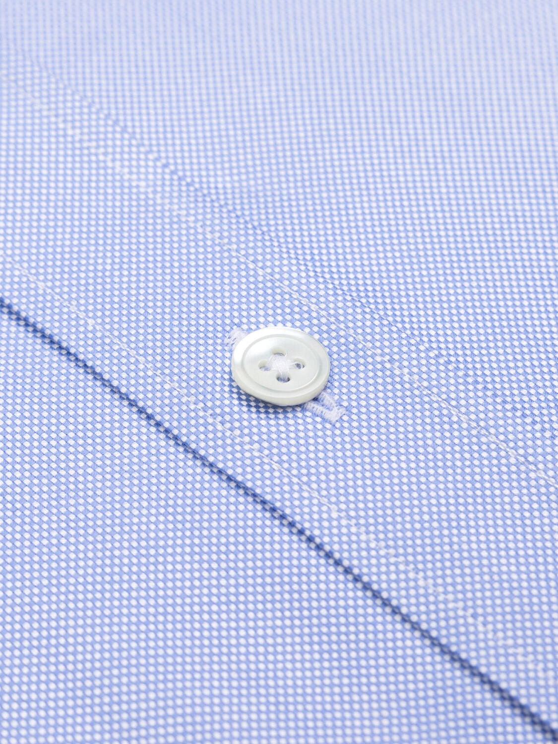 Chemise cintrée en oxford royal ciel