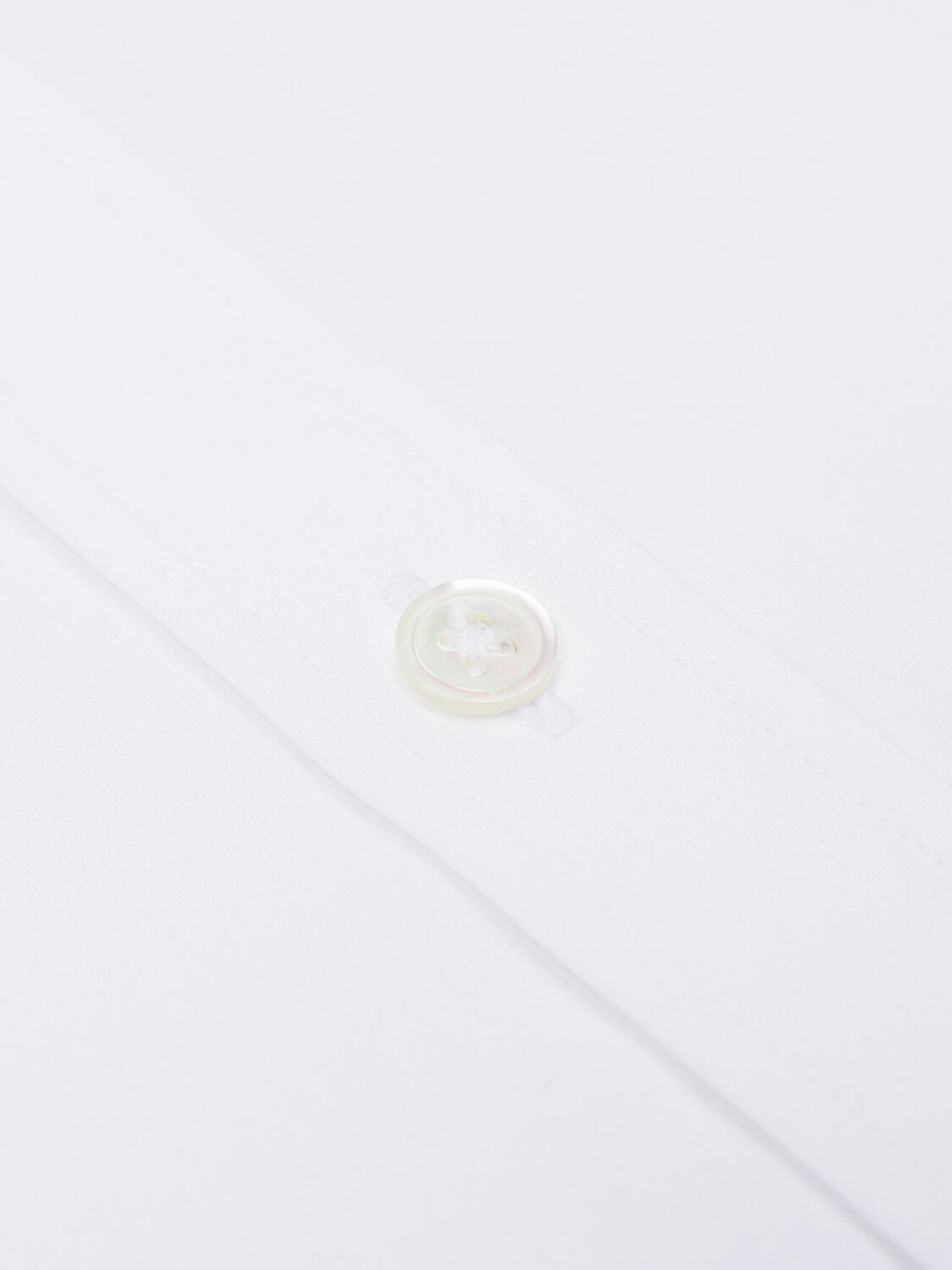 Camicia slim fit Royal white in popeline