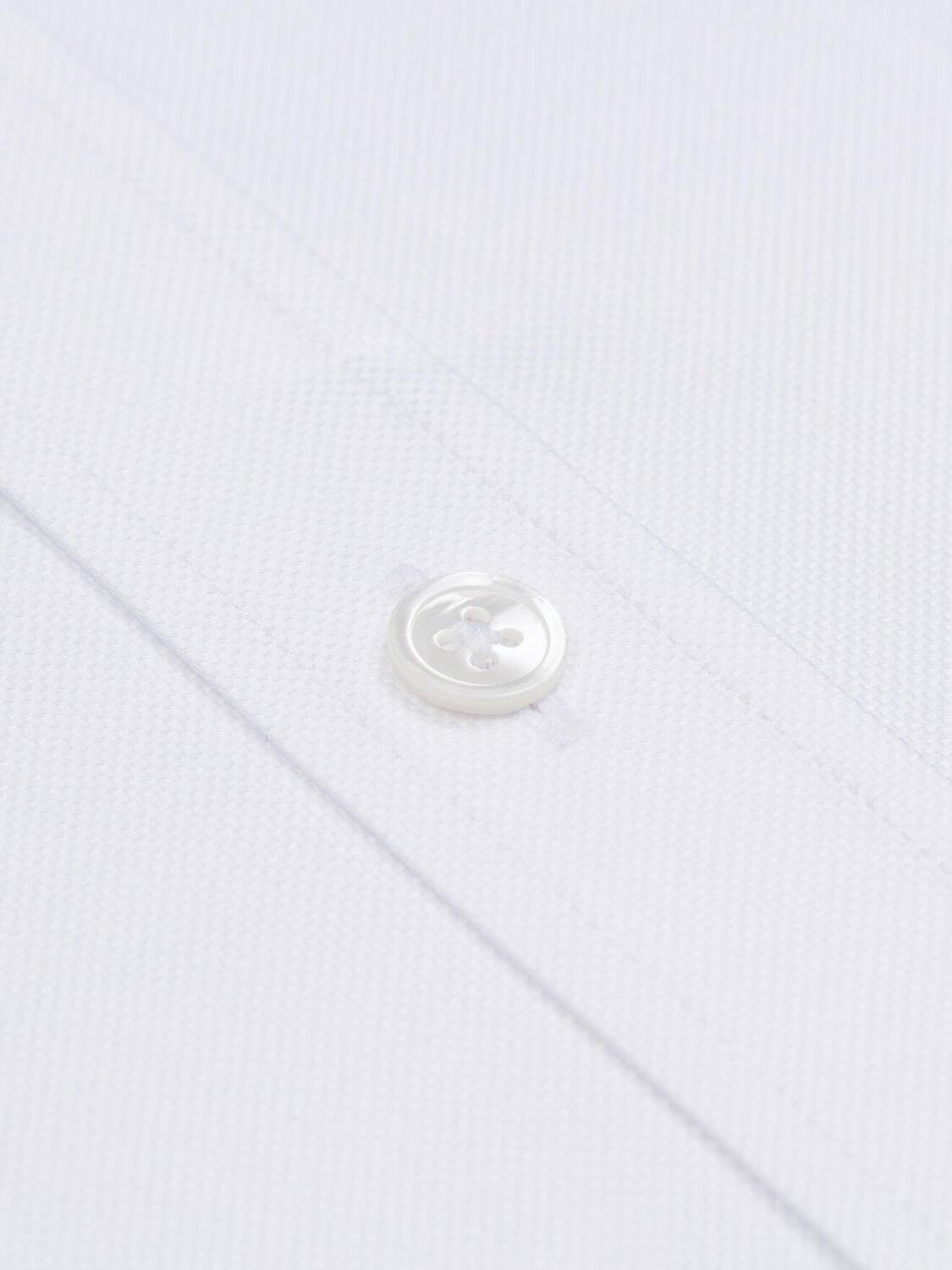 Camicia aderente oxford bianca reale