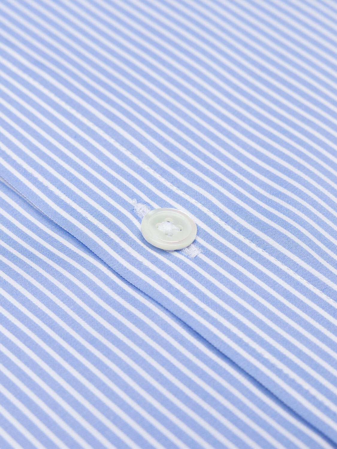 Chemise cintrée Samy à rayures ciel