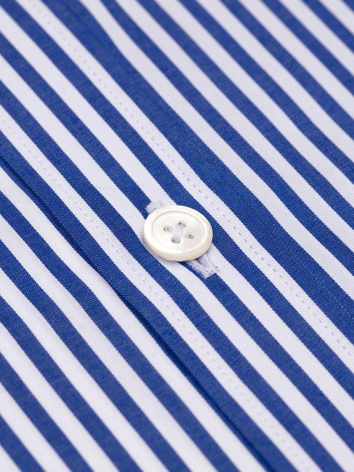 Chemise cintrée Sully à rayures marine