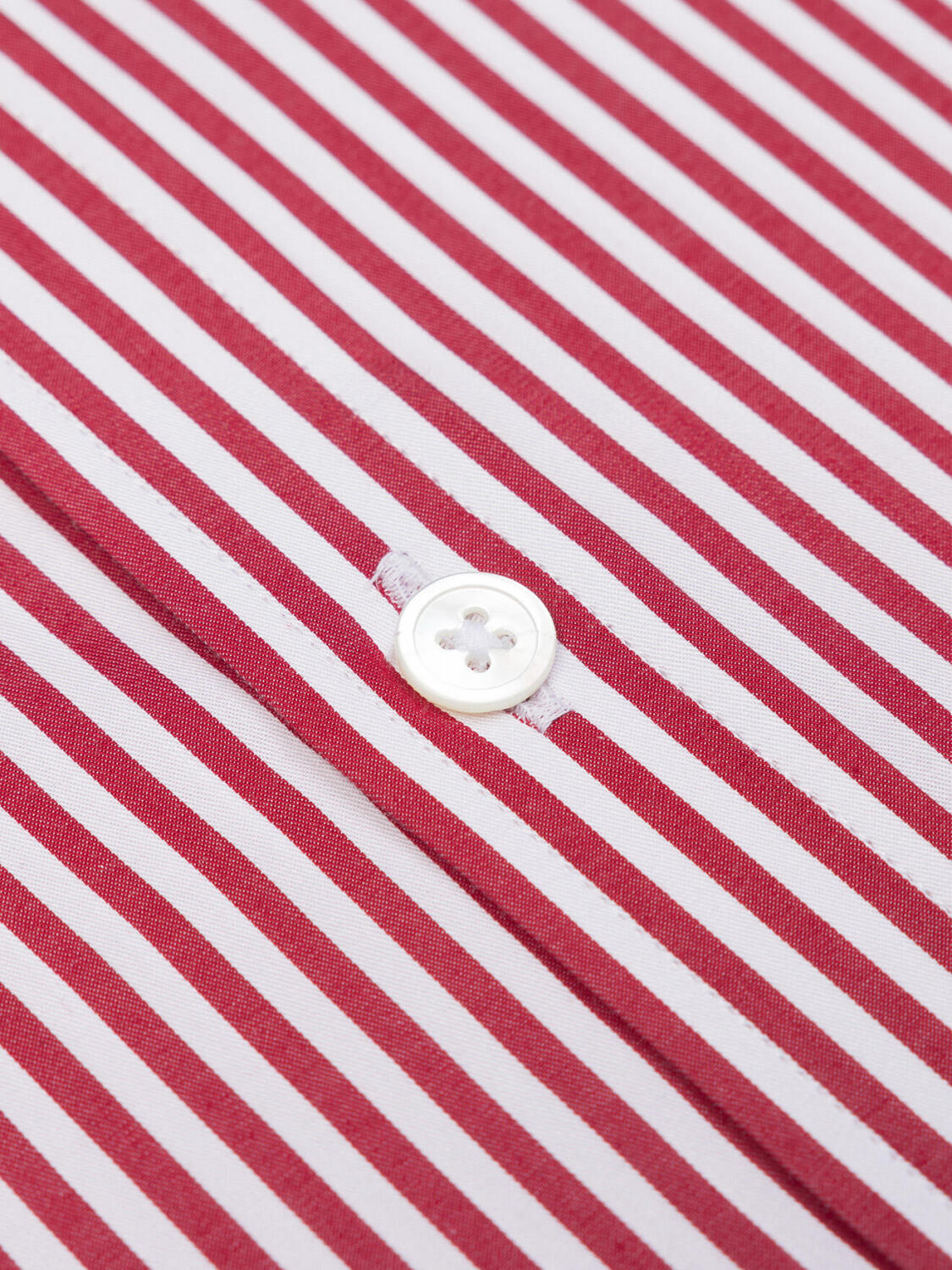 Sully rood gestreept Slim fit overhemd