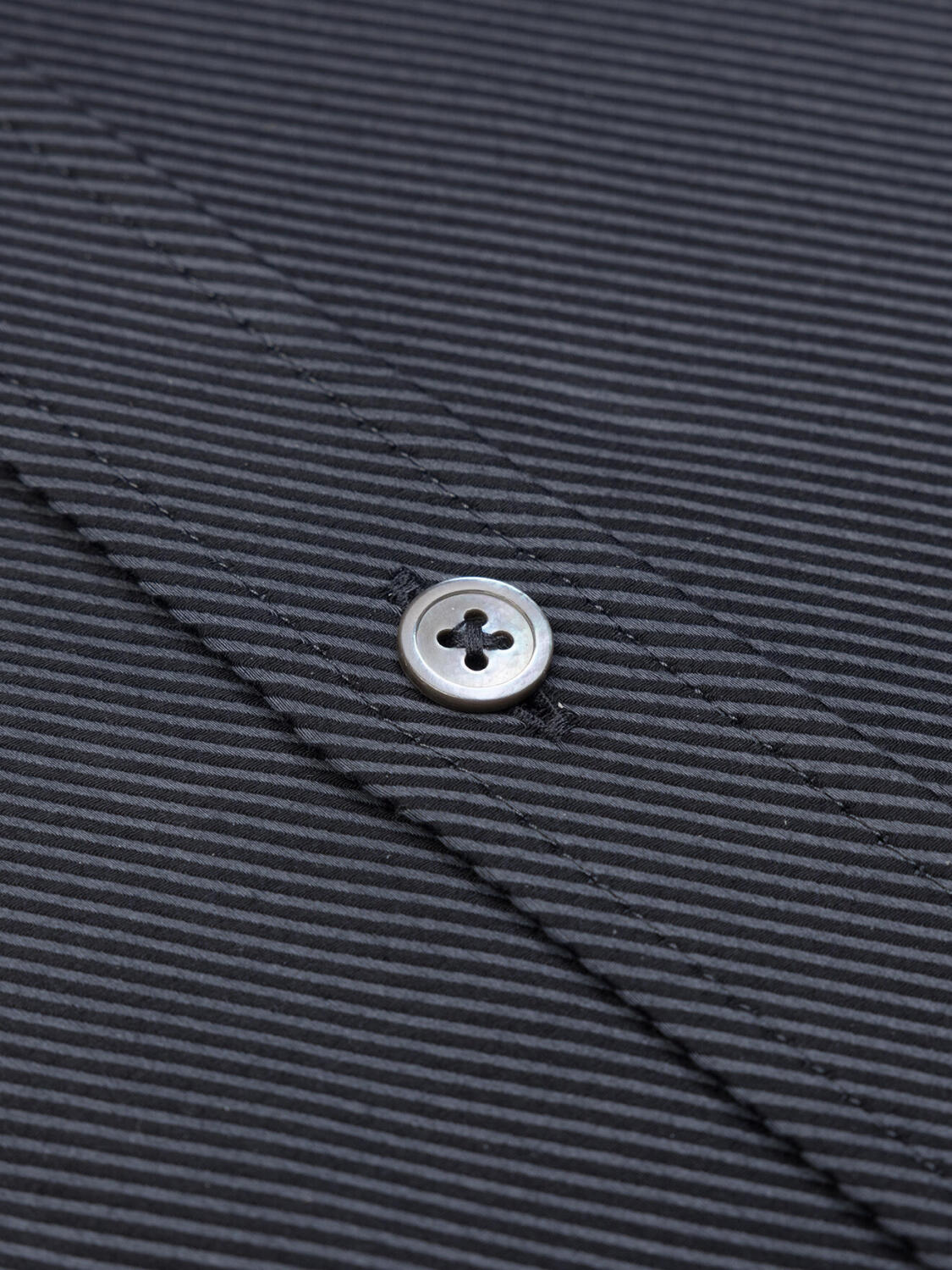 Chemise cintrée en twill royal anthracite