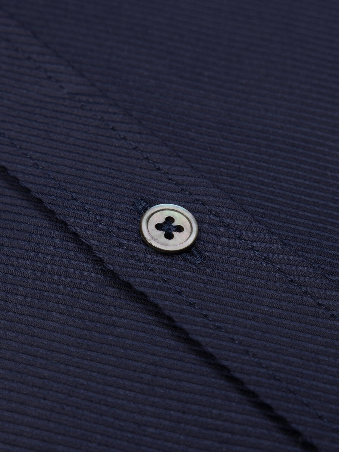 Chemise cintrée en twill royal marine