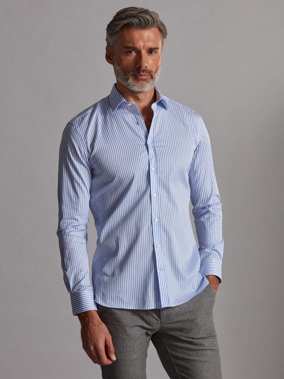 Chemise Sully &agrave; rayures ciel