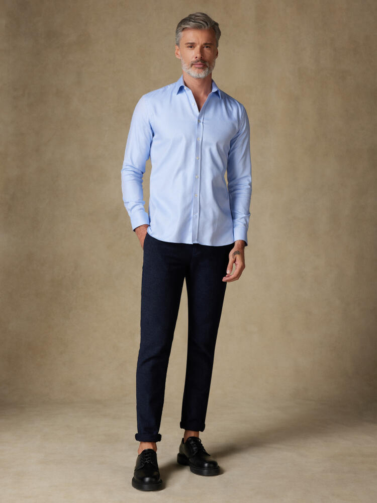 Chemise en twill royal ciel