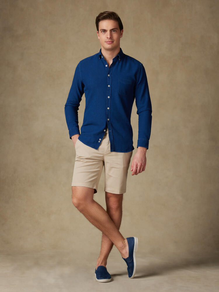 Jim Bermuda in sand cotton