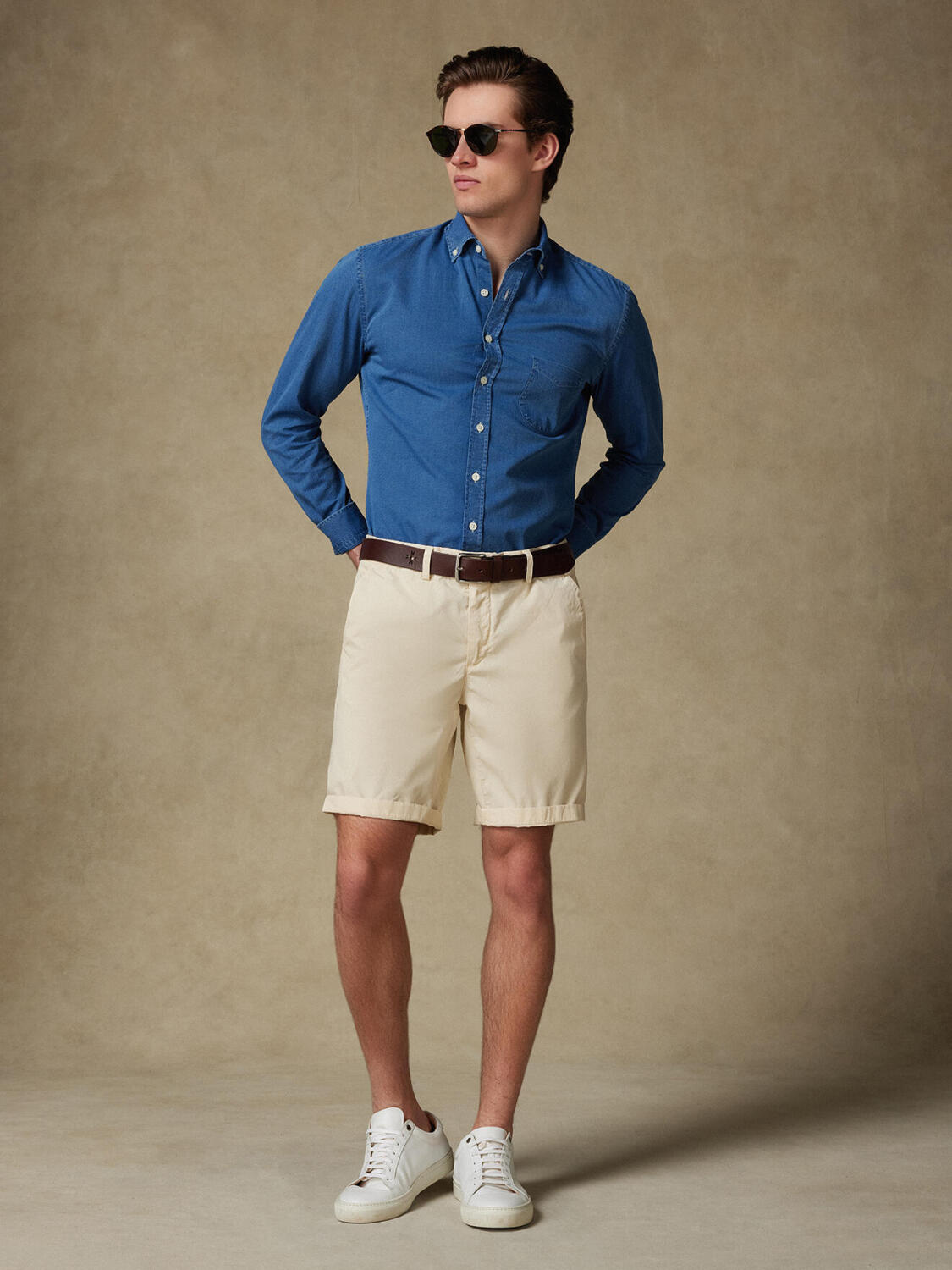 Jimmy Bermuda in cotone sabbia