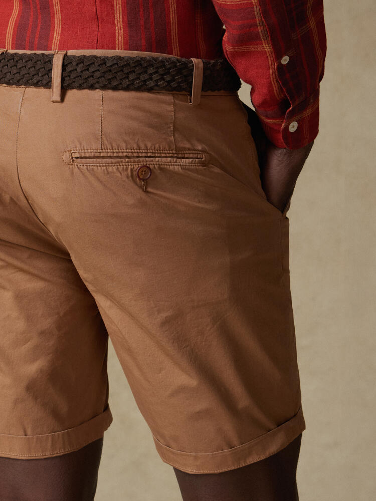 Jimmy Bermuda in havane cotton
