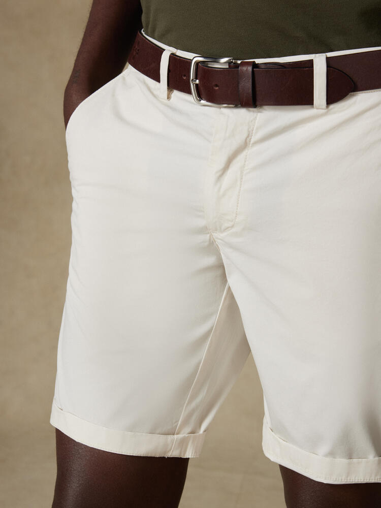 Jimmy Bermuda in cotone bianco sporco