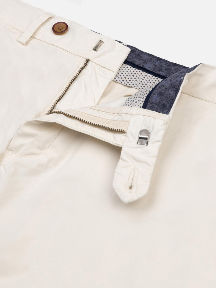 Jimmy Bermuda in cotone bianco sporco