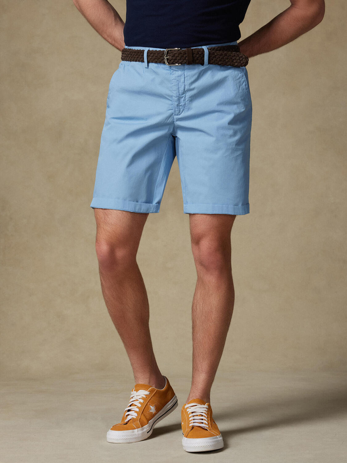 Jimmy Bermuda in sky cotton