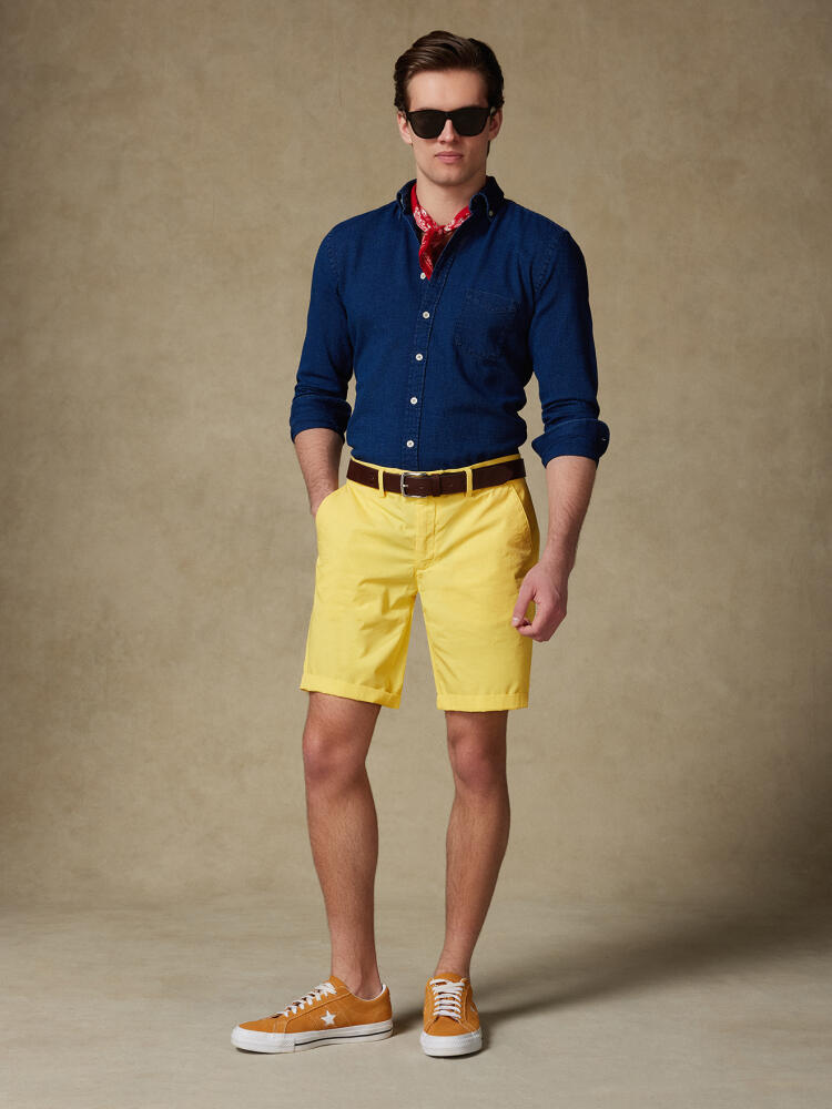 Bermuda Jimmy aus Baumwolle lemon