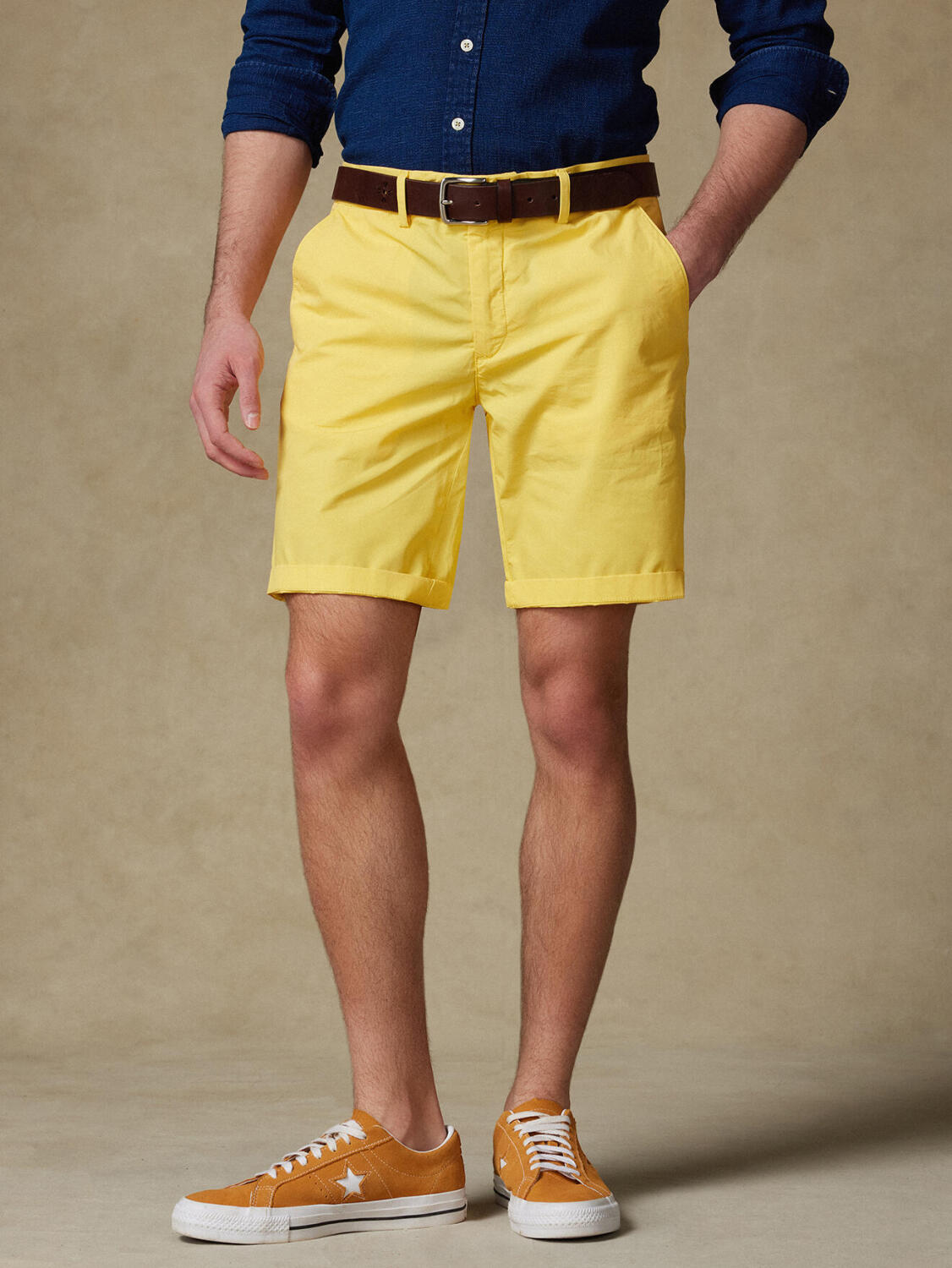 Jimmy Bermuda in cotone limone