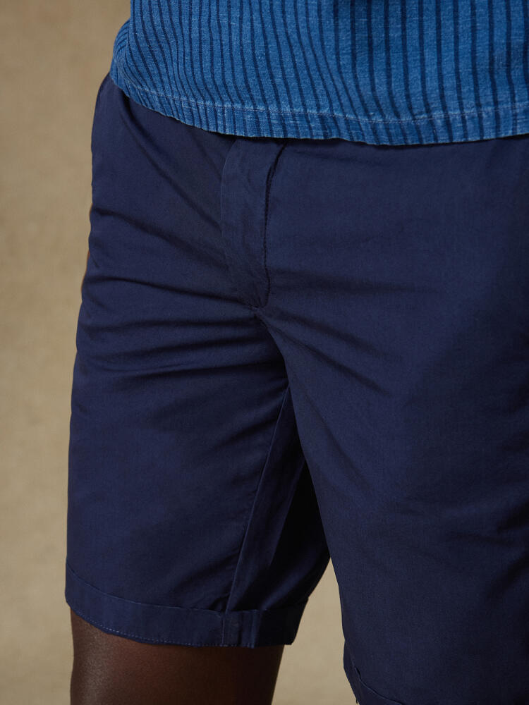 Jimmy Bermuda in navy cotton
