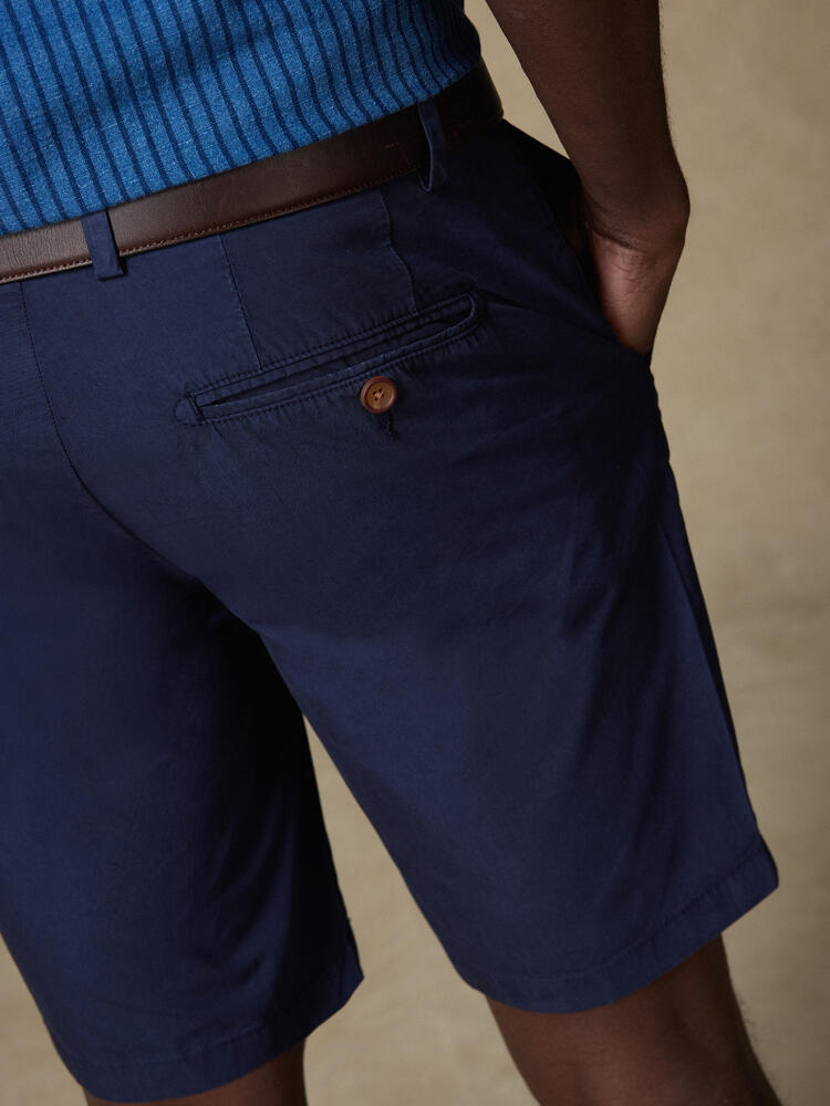 Jimmy Bermuda in navy cotton