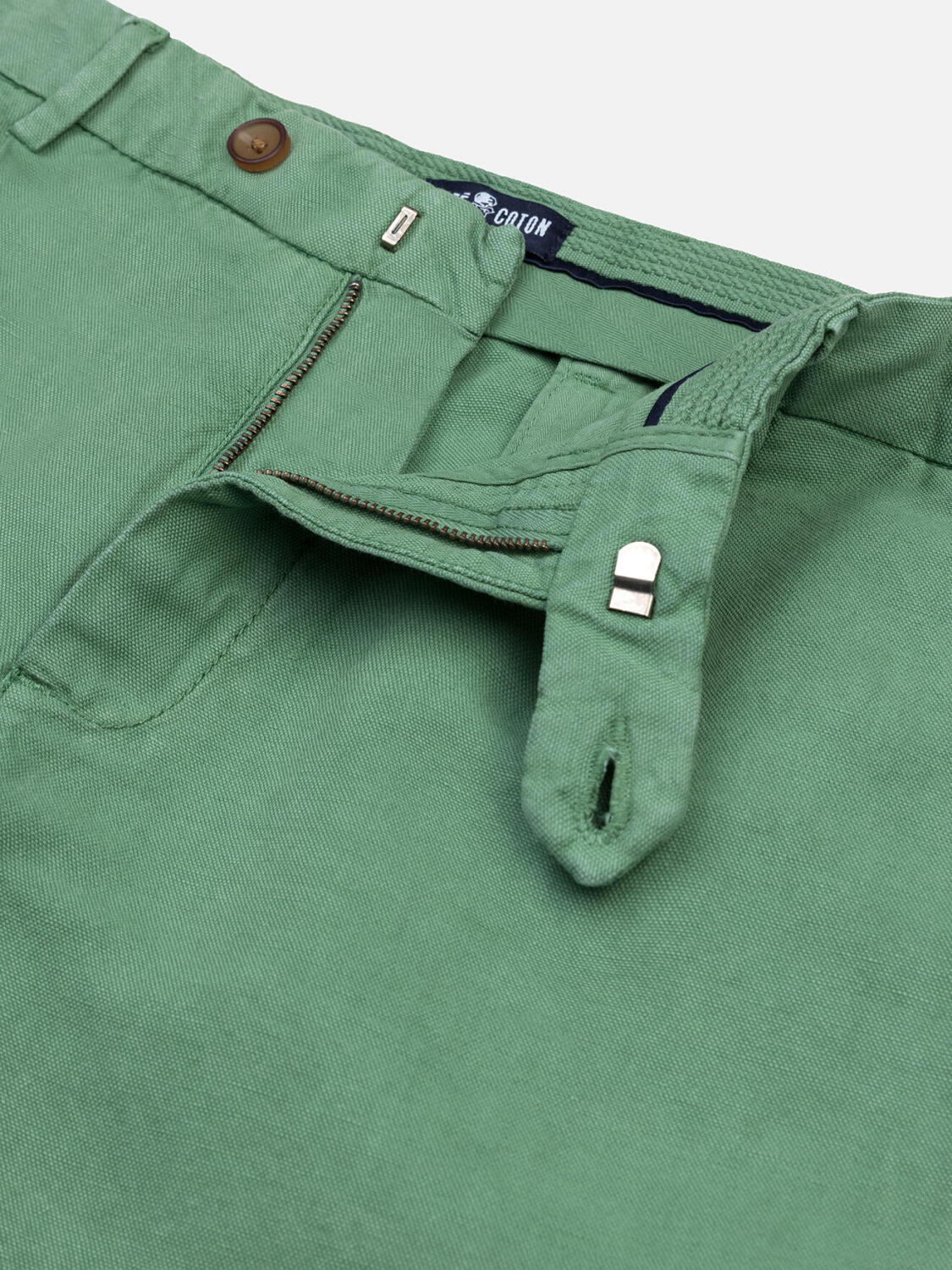 Kent bermuda in mint linnen