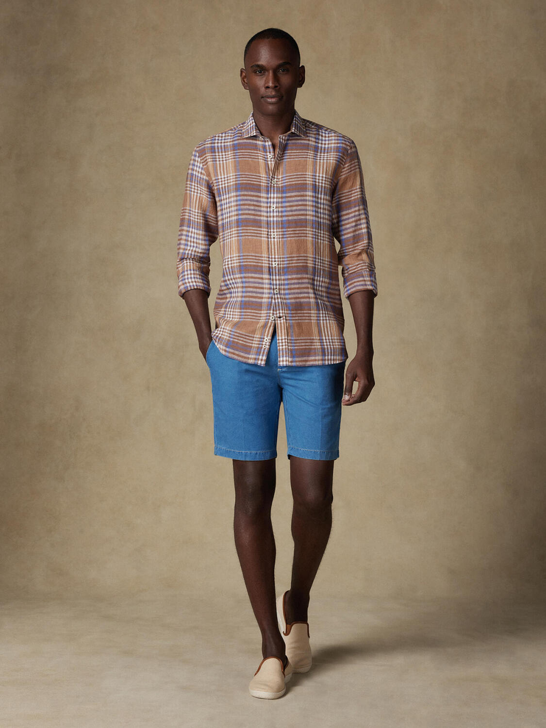 Brad indigo Bermuda shorts