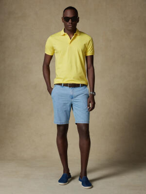 Bermuda Brice en coton indigo