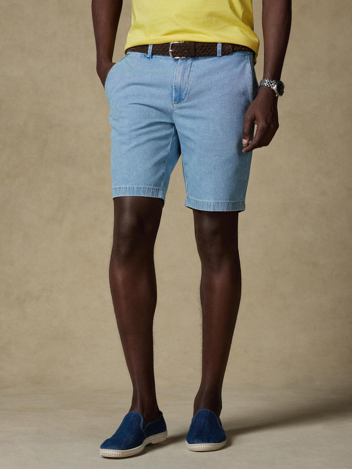 Brice bermuda shorts in seersucker cotton