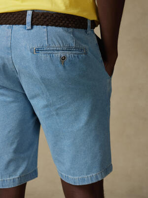 Bermuda Brice en coton indigo
