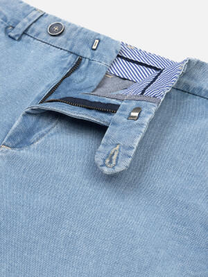 Bermuda Brice en coton indigo