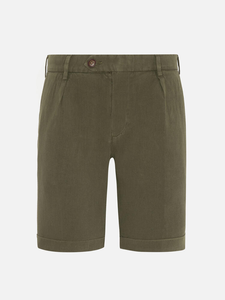 Greg bermuda shorts in kaki linen