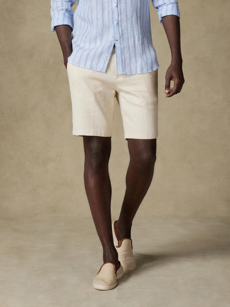 Nick off-white Bermuda shorts