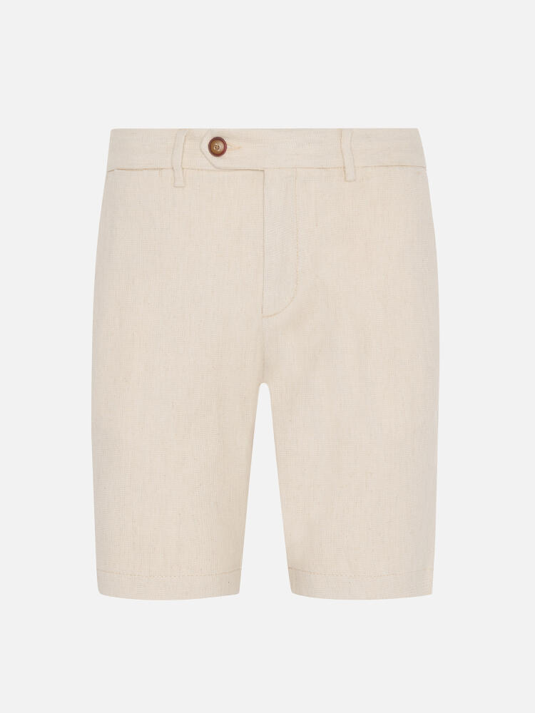 Nick off-white Bermuda shorts