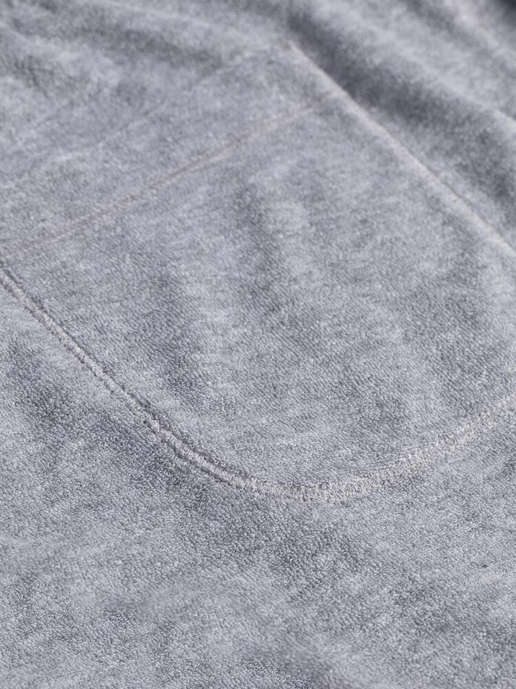 Bermuda shorts in grey terrycloth