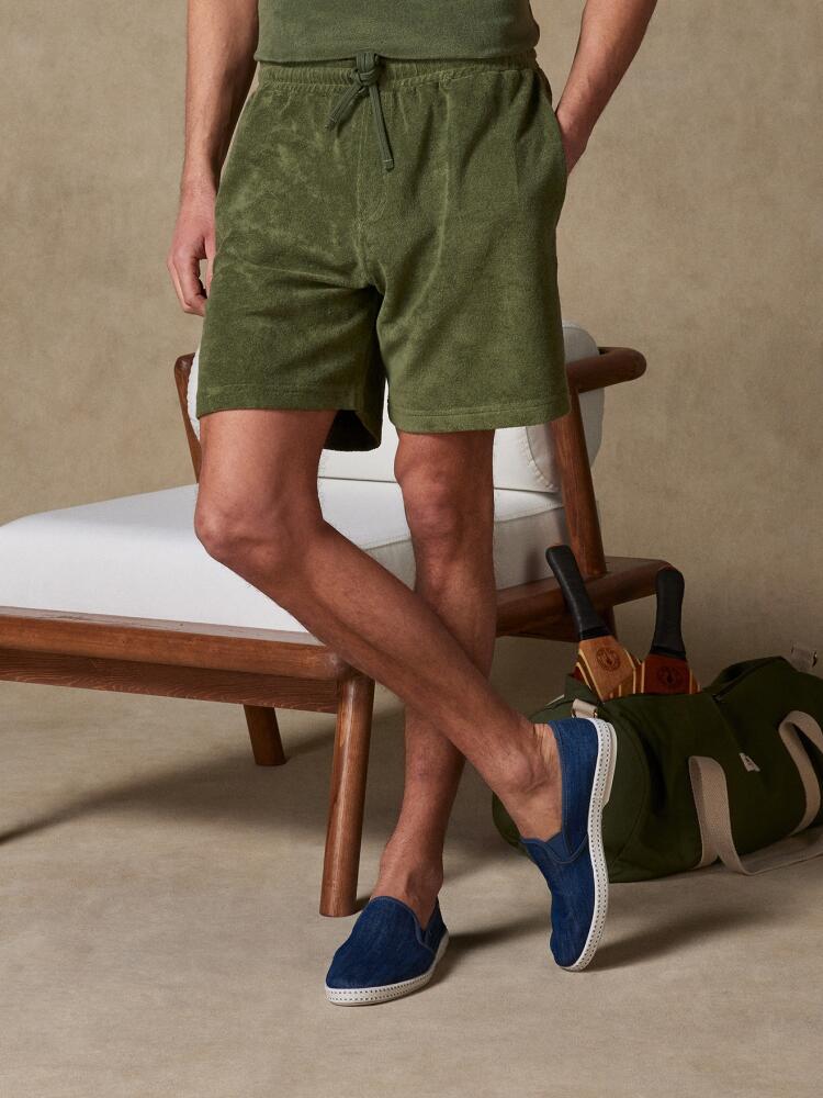 Bermuda en &eacute;ponge kaki