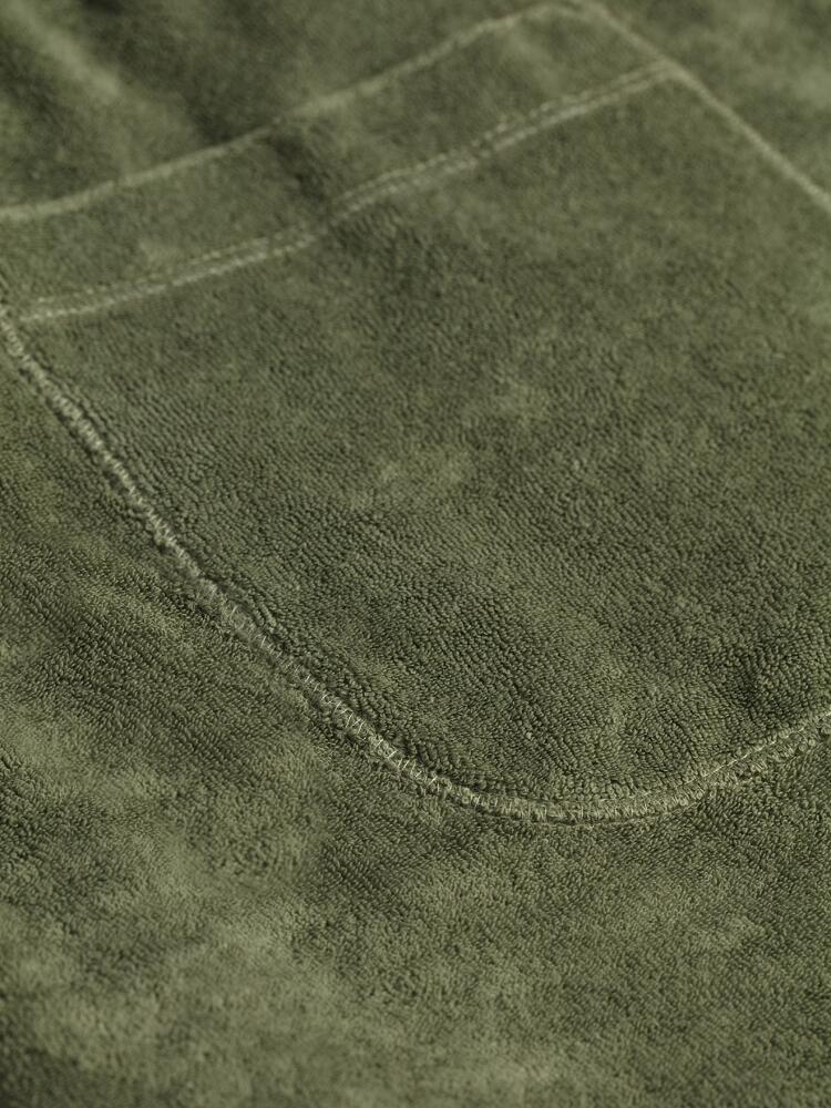 Bermuda en &eacute;ponge kaki