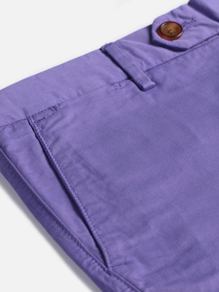 Bermuda  en coton parme