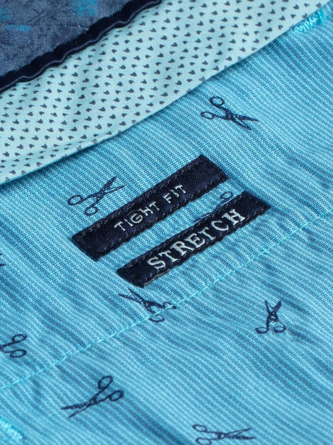 Bermuda in cotone turchese