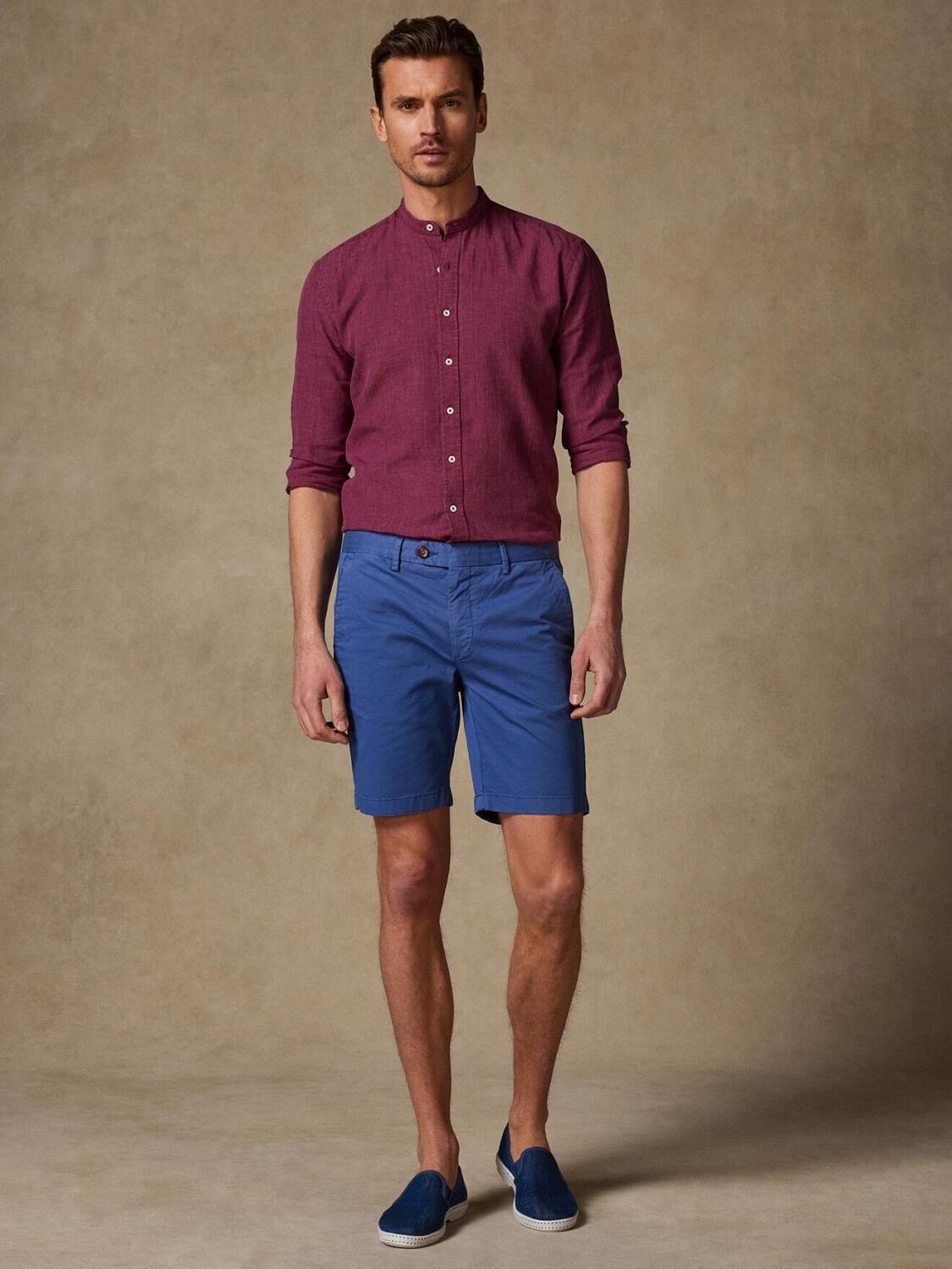 Bermuda in cotone cobalto