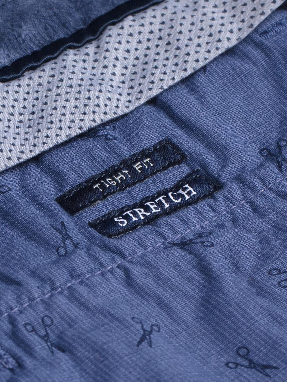 Bermuda in cotone cobalto