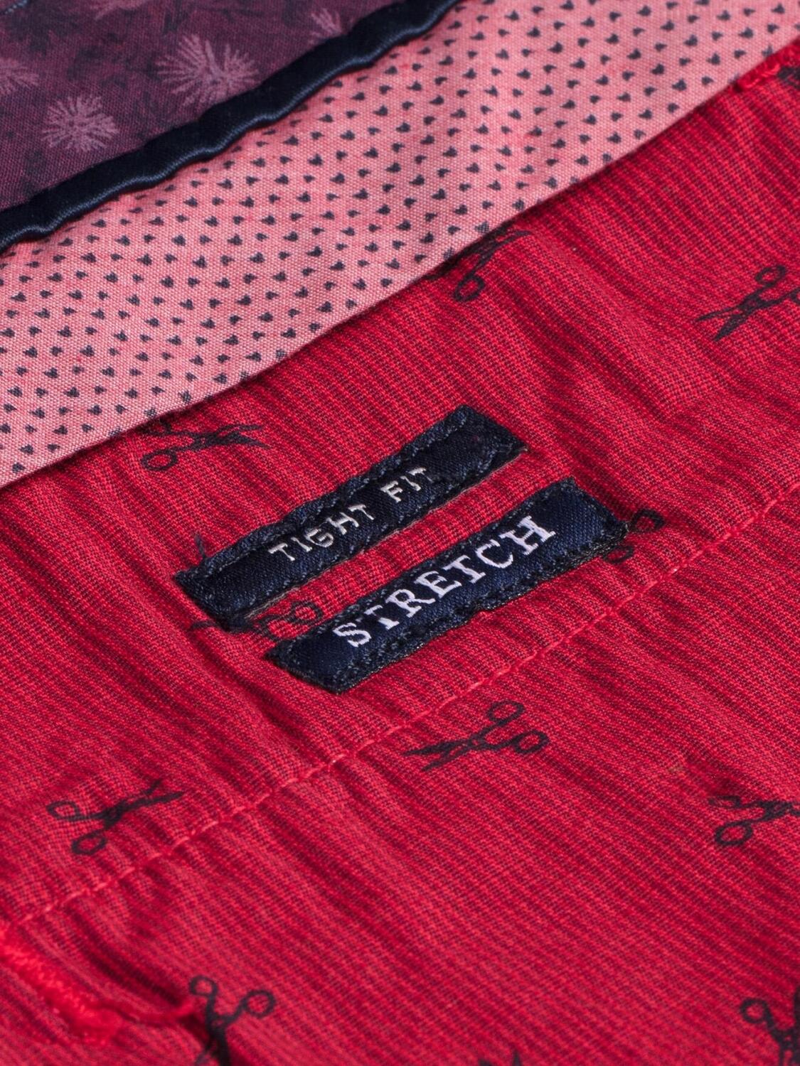 Bermuda in cotone rosso