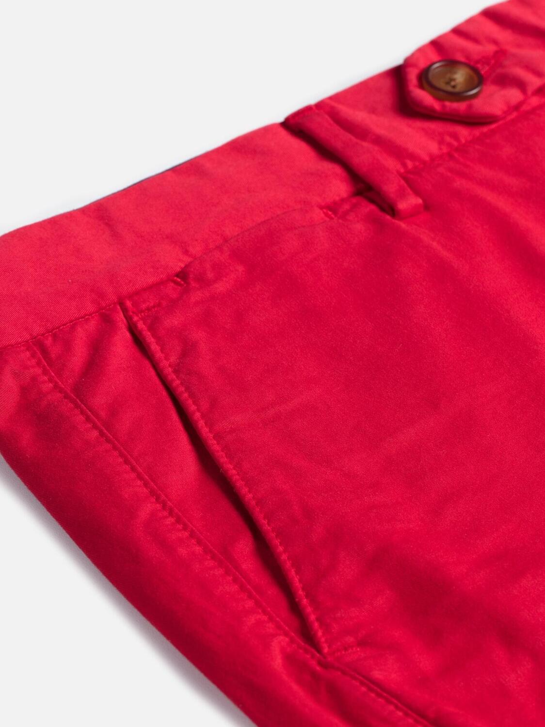 Bermuda in cotone rosso